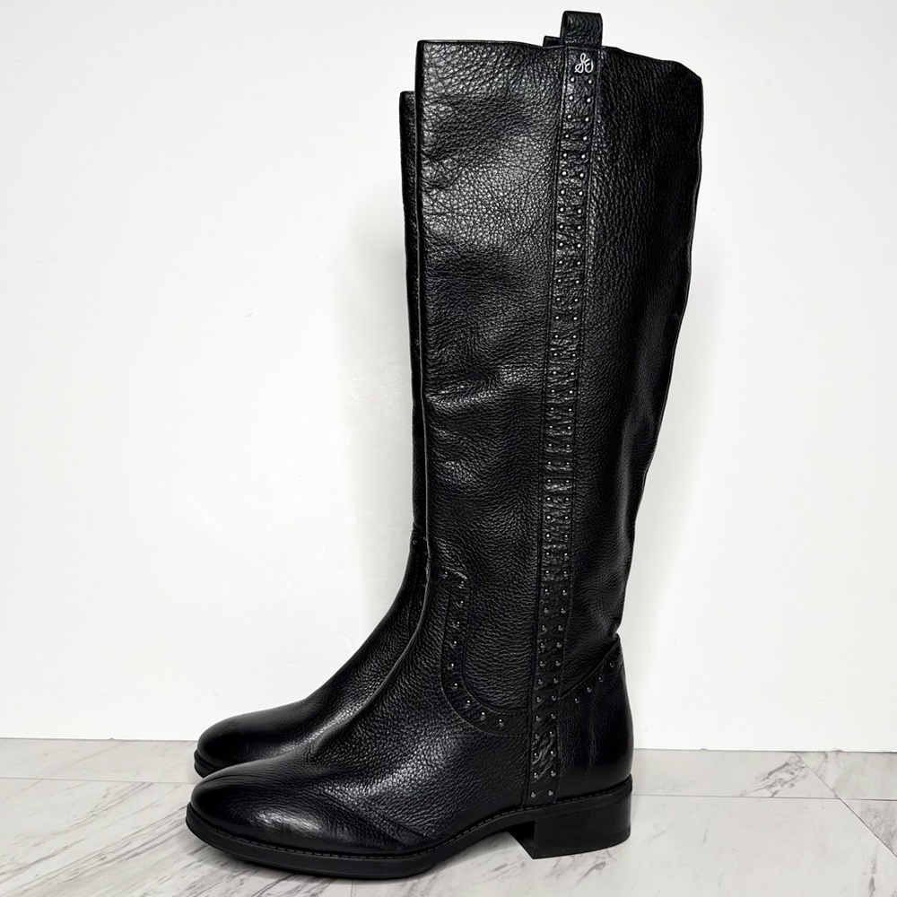 Sam Edelman Prina Black Leather Tall Boot 7M